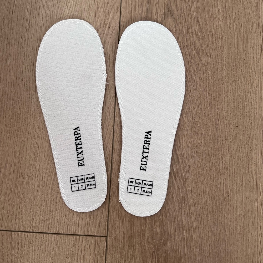 Euxterpa White Replacement Shoe Insoles - Kids